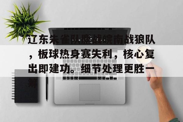  辽东朱雀队鏖战皖南战狼队，板球热身赛失利，核心复出即建功。细节处理更胜一筹